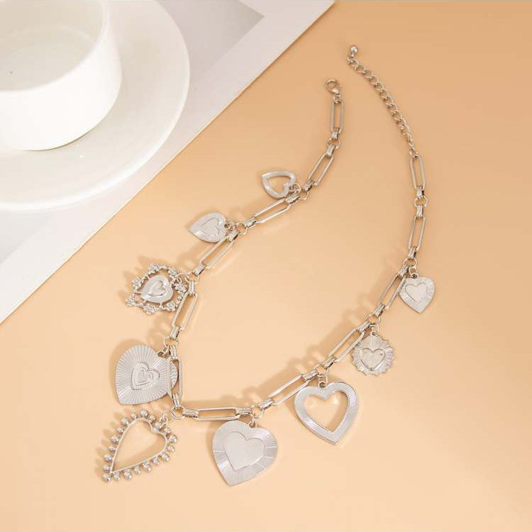 Elvessa Amora Heart Charm Necklace