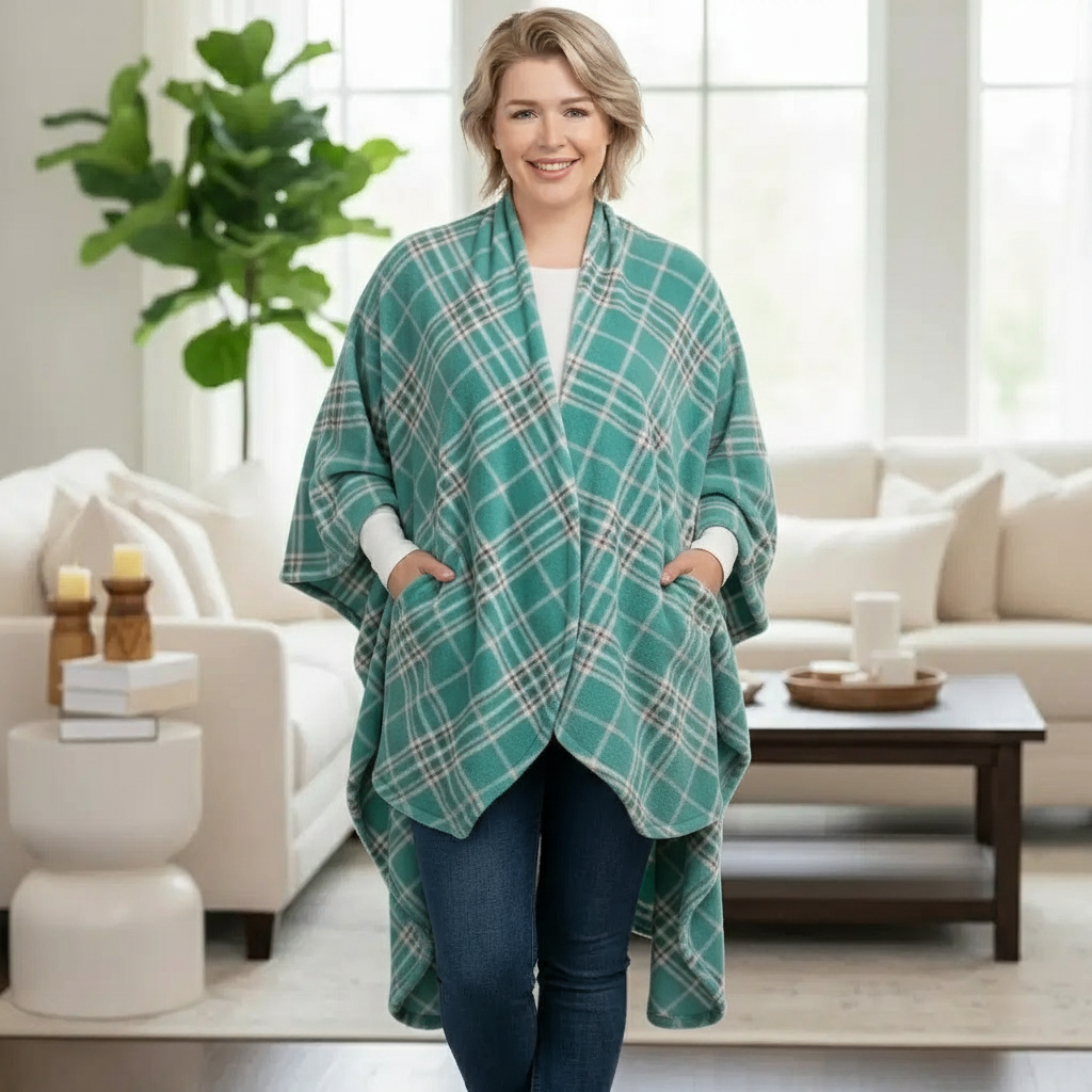 Plaid Blanket Jacket