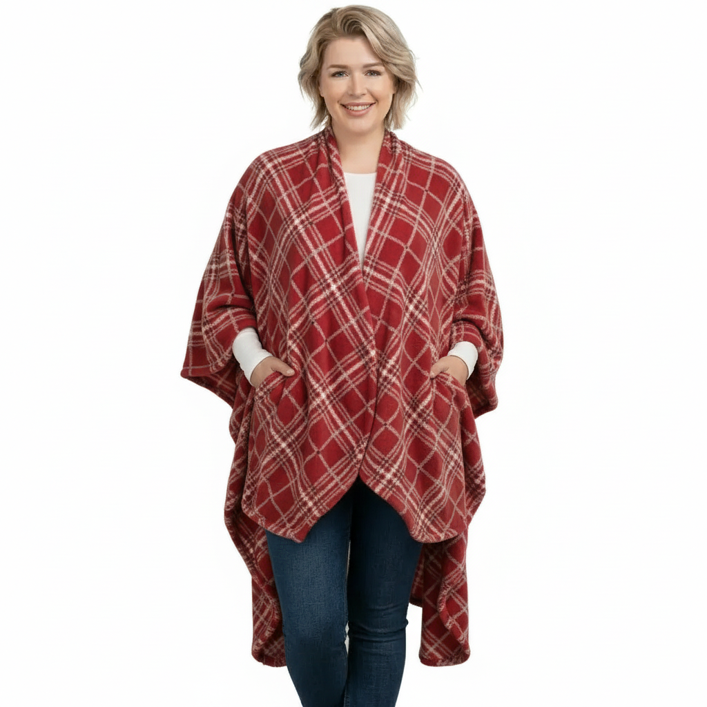Plaid Blanket Jacket