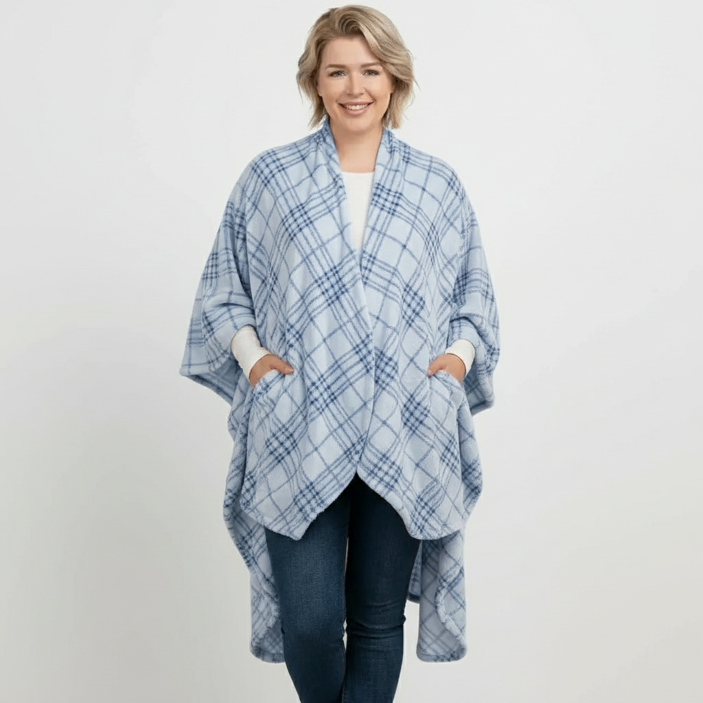 Plaid Blanket Jacket