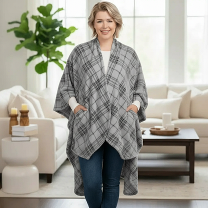 Plaid Blanket Jacket