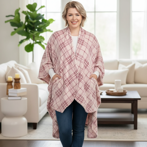 Plaid Blanket Jacket