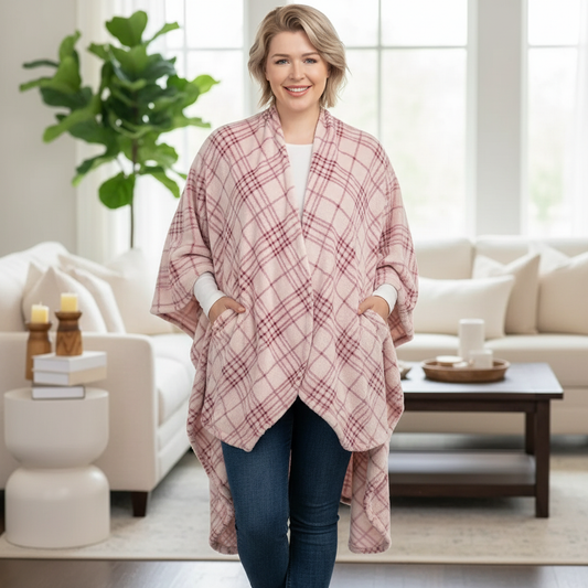 Plaid Blanket Jacket