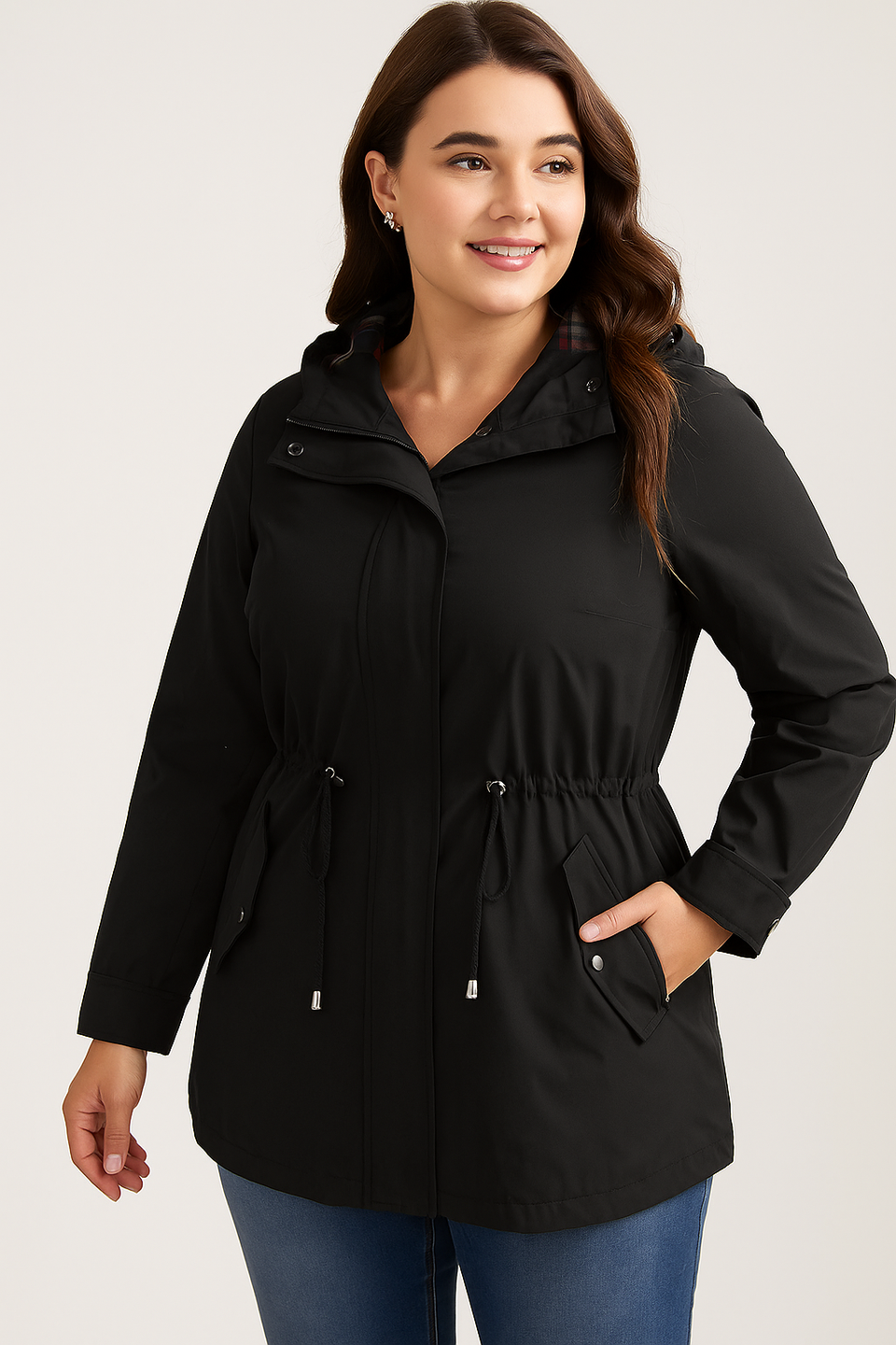 Ella Wind Washed Oversize Jacket main image 1