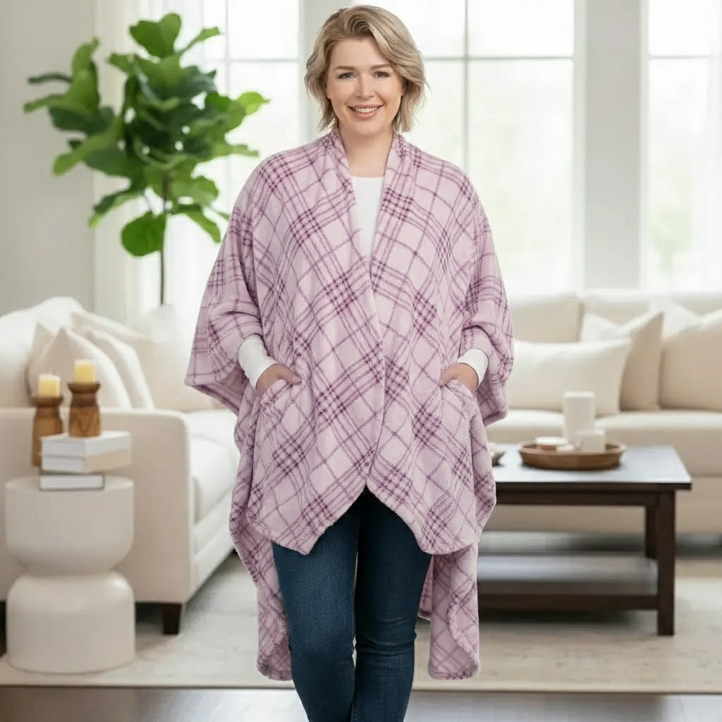 Plaid Blanket Jacket
